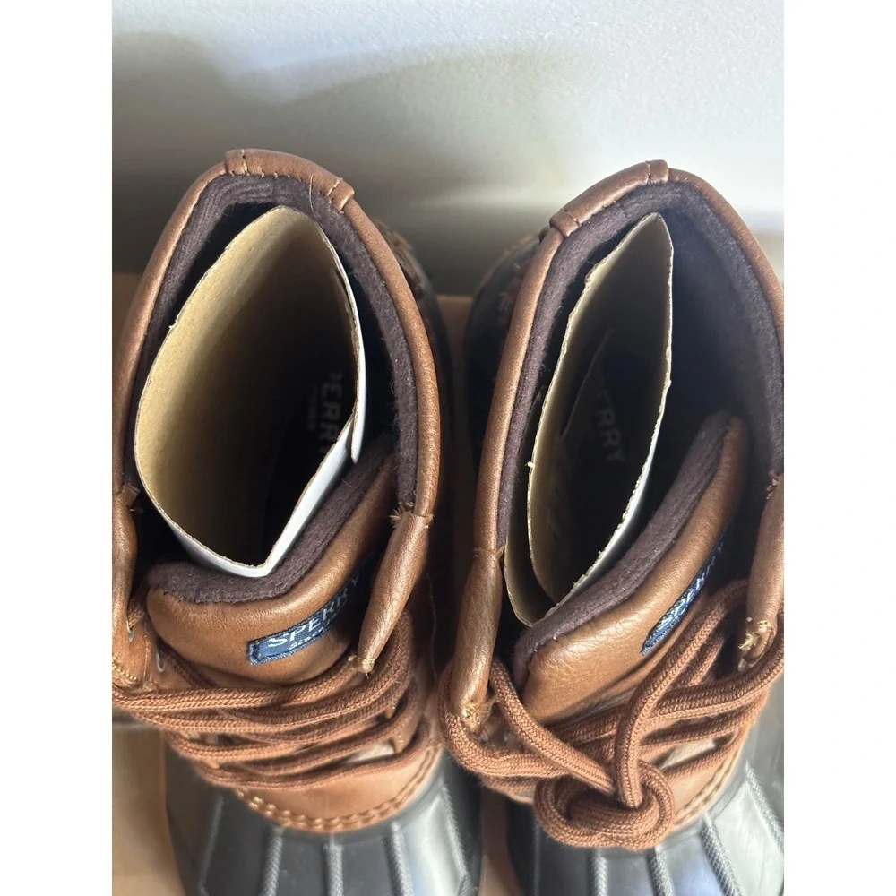 Sperry Brown Port Duck Boots Kids Size 2M